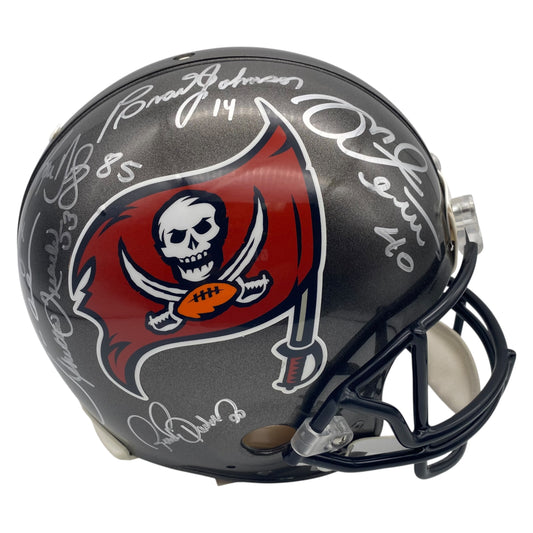 2002 Tampa Bay Buccaneers Full Size Authentic Super Bowl XXXVII Team Signed Helmet - 15 Autographs