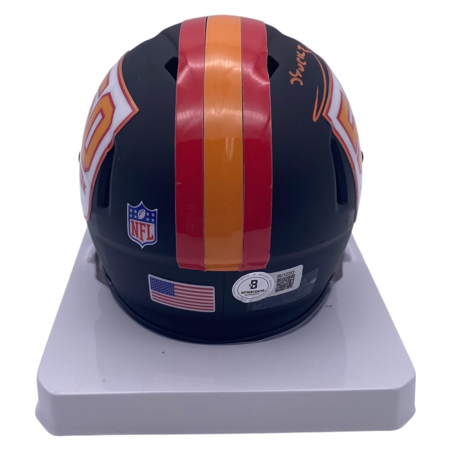 Bucky Irving Signed Tampa Bay Buccaneers 50th Anniversary Alternate Speed Mini Helmet