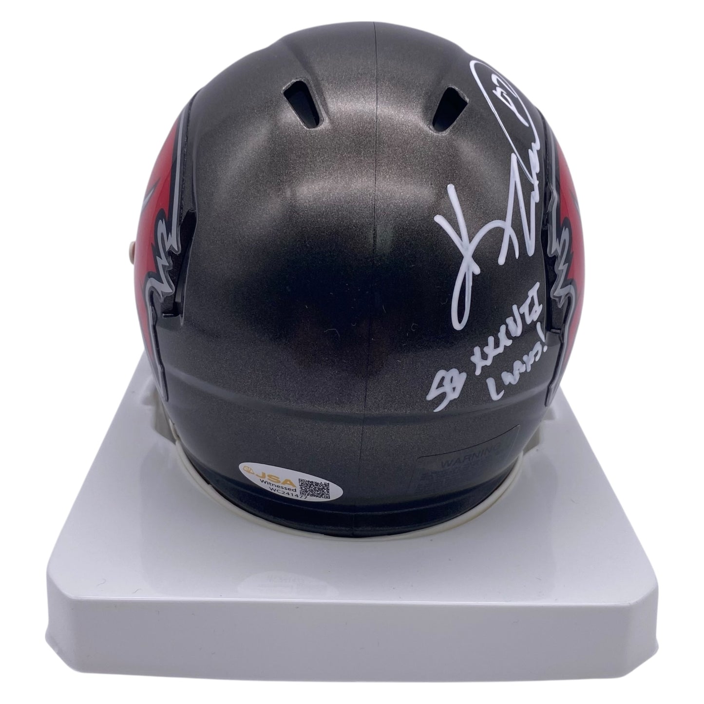 Keenan McCardell Signed Tampa Bay Buccaneers Mini Speed Football Helmet