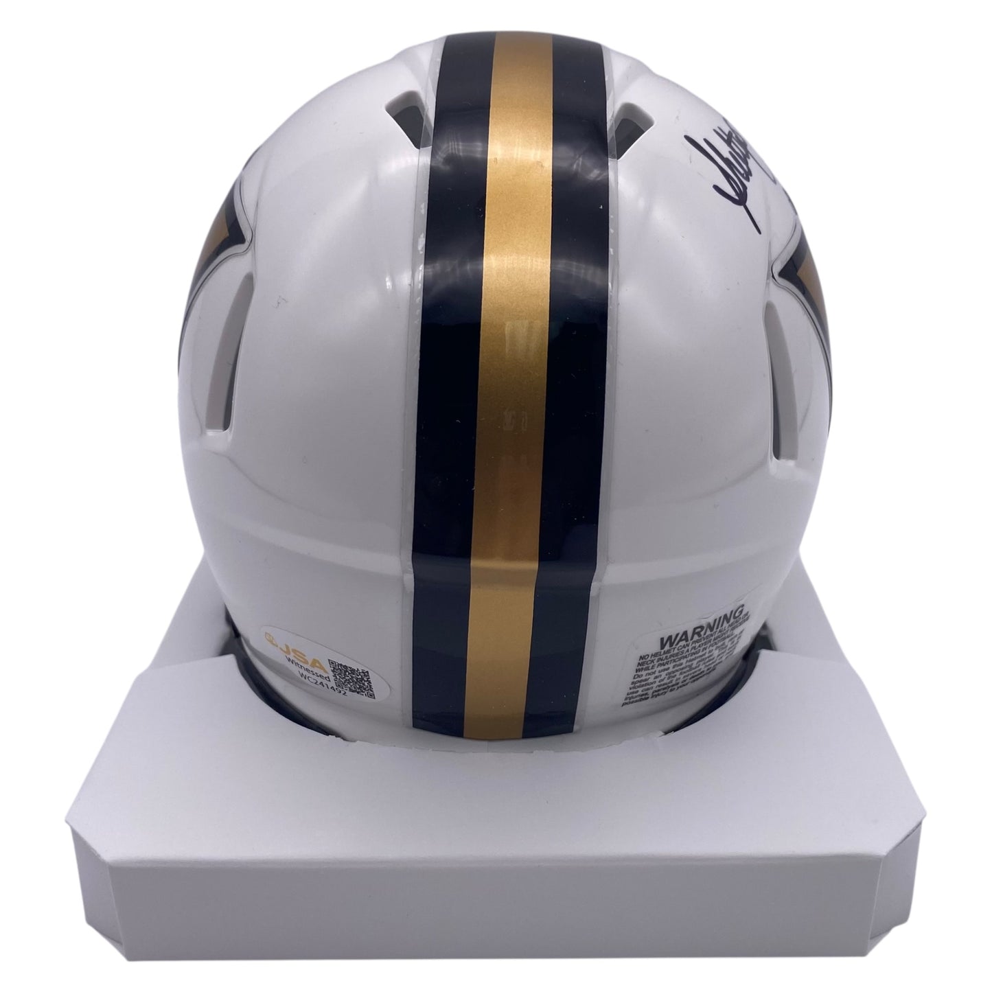 Shelton Quarles Signed Vanderbilt Commodores Mini Speed Football Helmet
