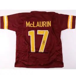 Jacory Croskey-Merritt #22 Stitched Jersey Signed Washington Commanders Home Style