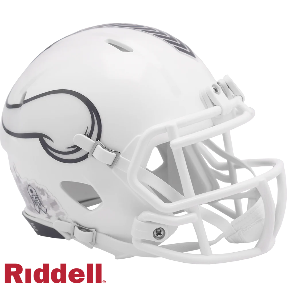 Daunte Culpepper Signed Minnesota Vikings 2024 Salute to Service Alternate Speed Mini Helmet