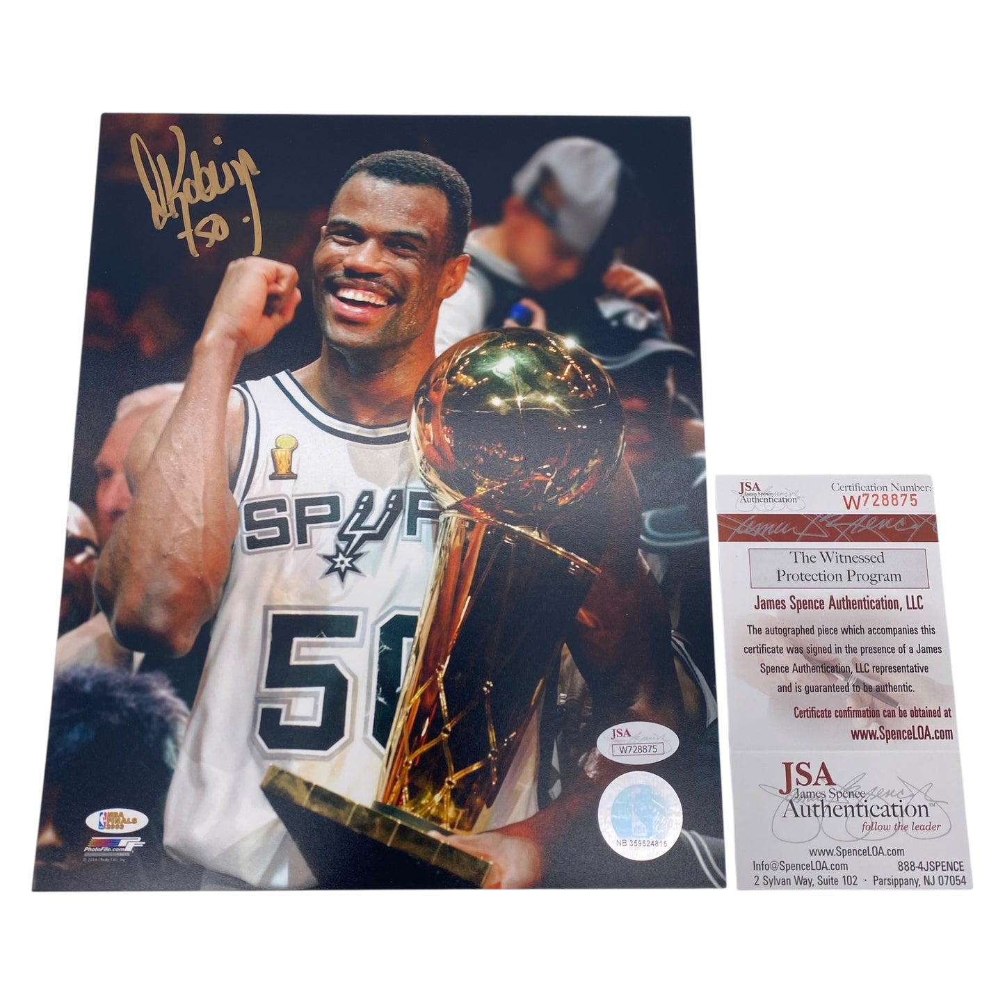 David Robinson Signed San Antonio Spurs 8x10 Photo