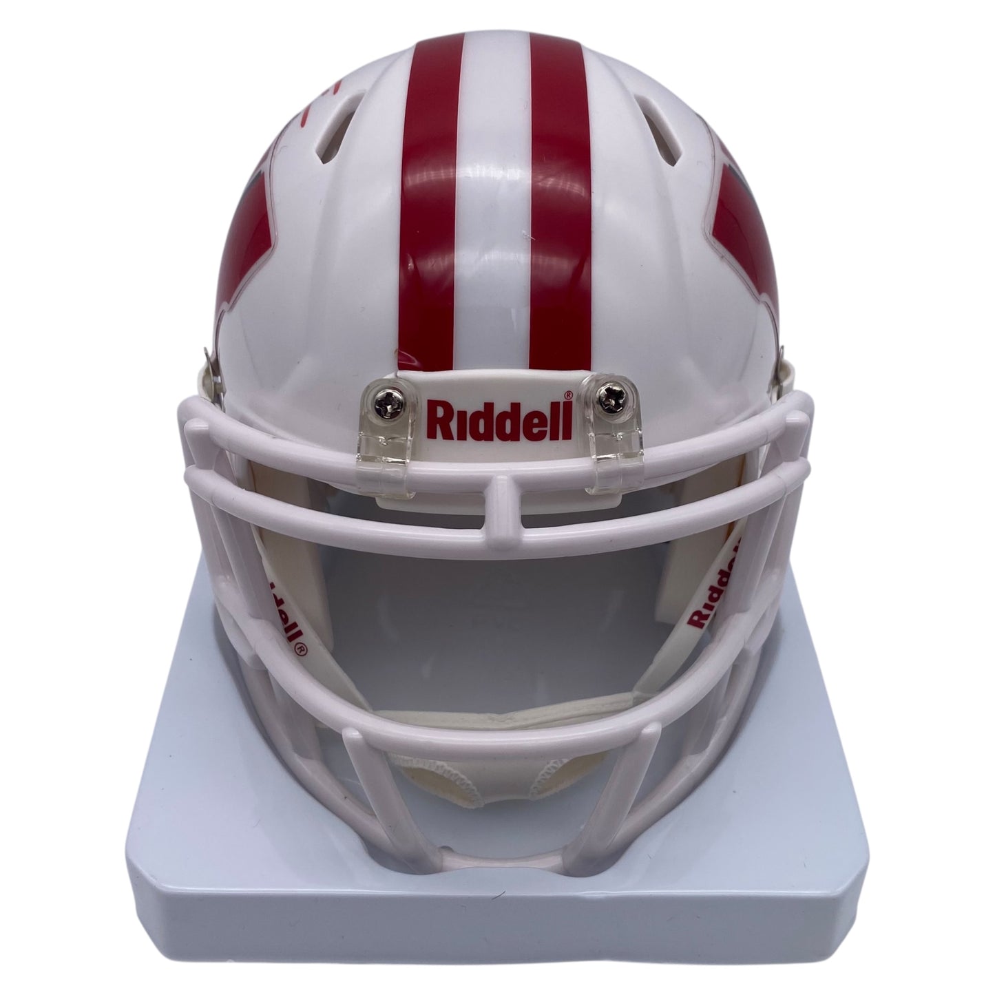 Jonathan Taylor Signed Wisconsin Badgers All White Alternate Mini Helmet
