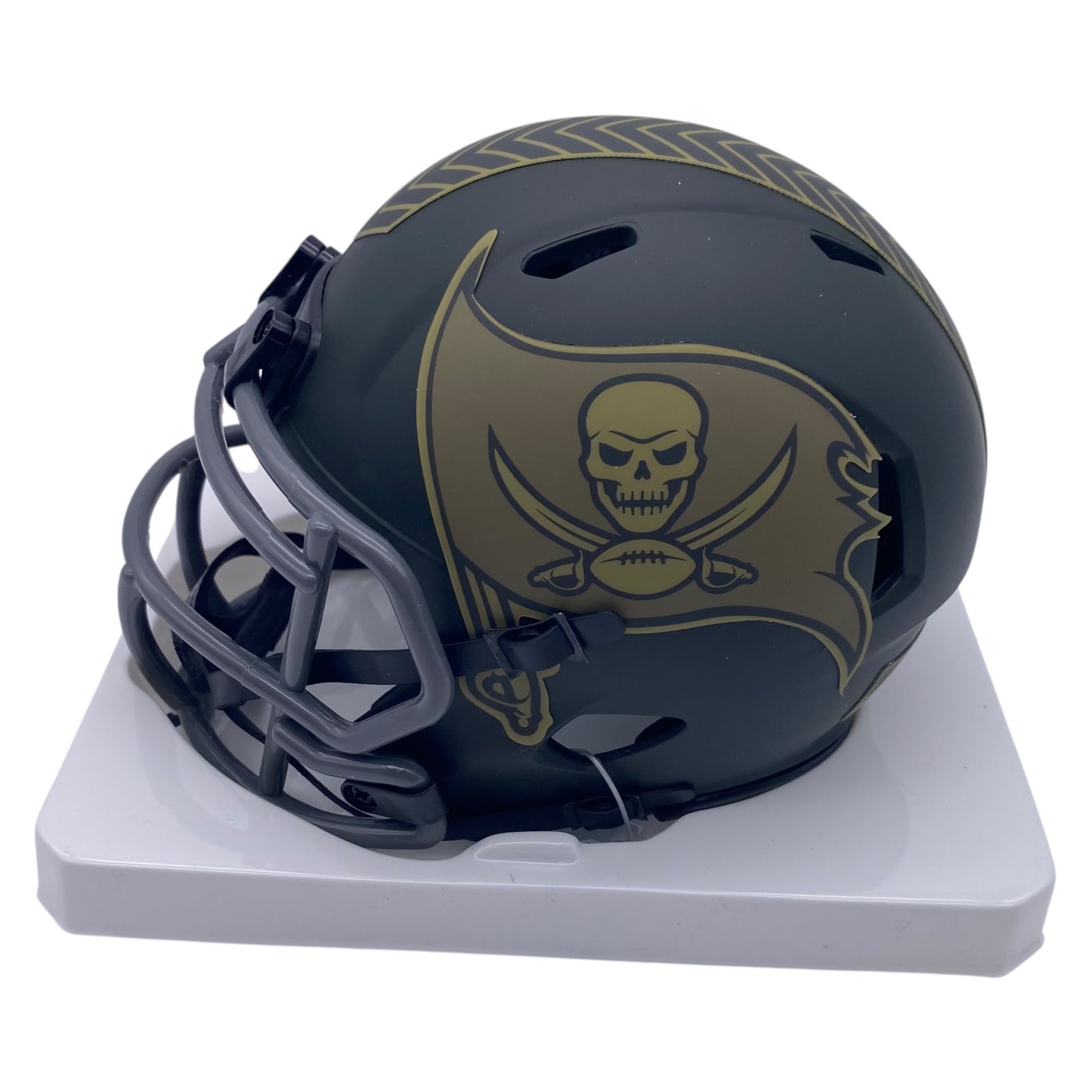Tez Johnson Signed Tampa Bay Buccaneers 2025 Salute to Service Alternate Mini Helmet