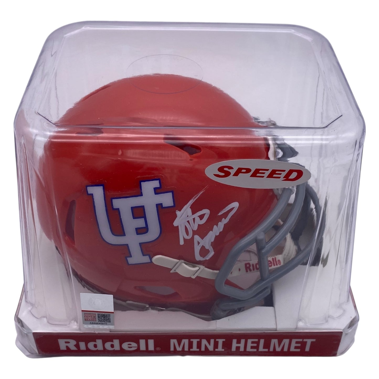 Steve Spurrier Signed Florida Gators Mini Speed Football Helmet