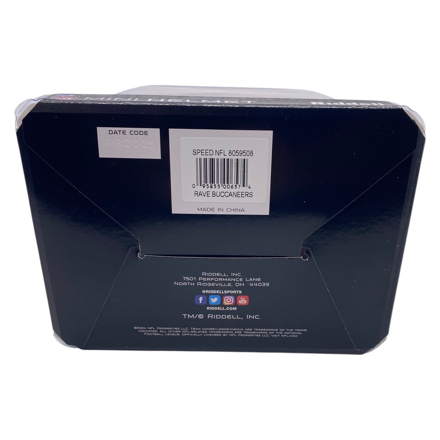 Tez Johnson Signed Tampa Bay Buccaneers Rave Alternate Mini Helmet