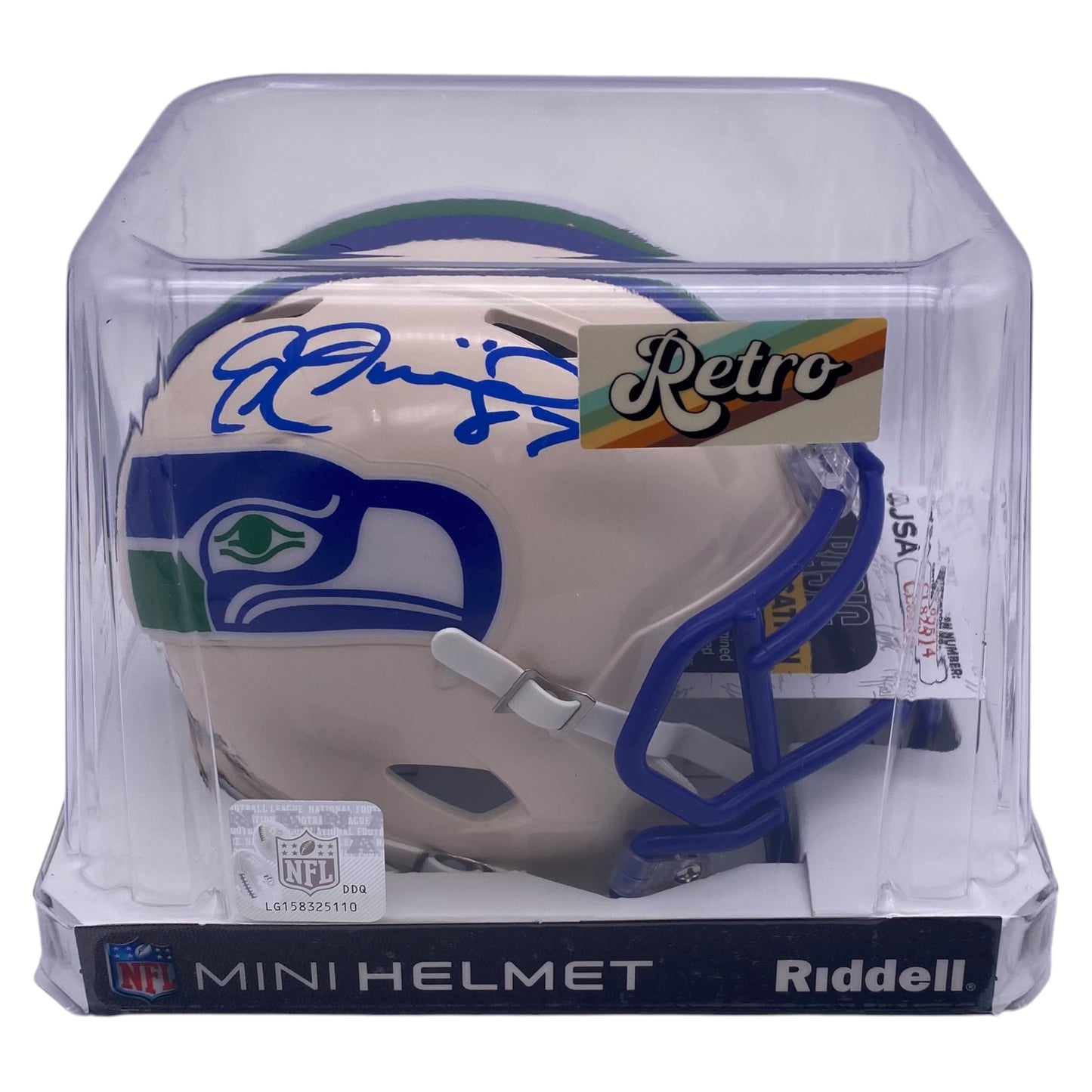 Joe Jurevicius Signed Seattle Seahawks Retro Alternate Mini Helmet