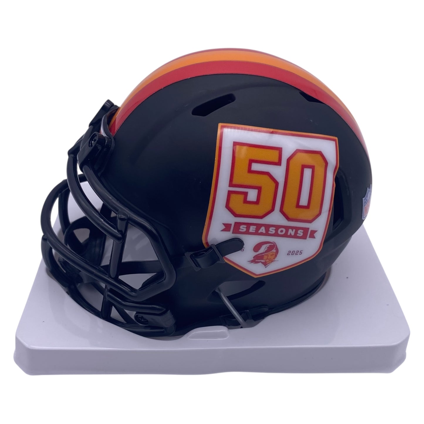 Bucky Irving Signed Tampa Bay Buccaneers 50th Anniversary Alternate Speed Mini Helmet