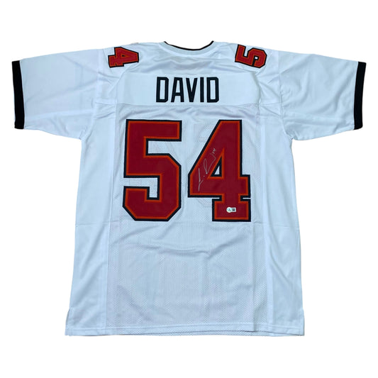 Lavonte David Signed #54 Stitched Jersey Tampa Bay Bucs Style White