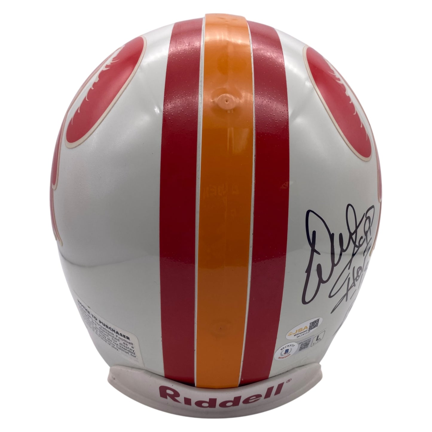 Tampa Bay Buccaneers Full Size Authentic Hall of Fame Legends Helmet - 5 Signatures