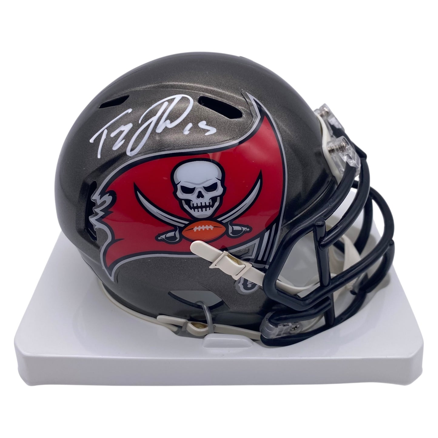 Tez Johnson Signed Tampa Bay Buccaneers Mini Helmet