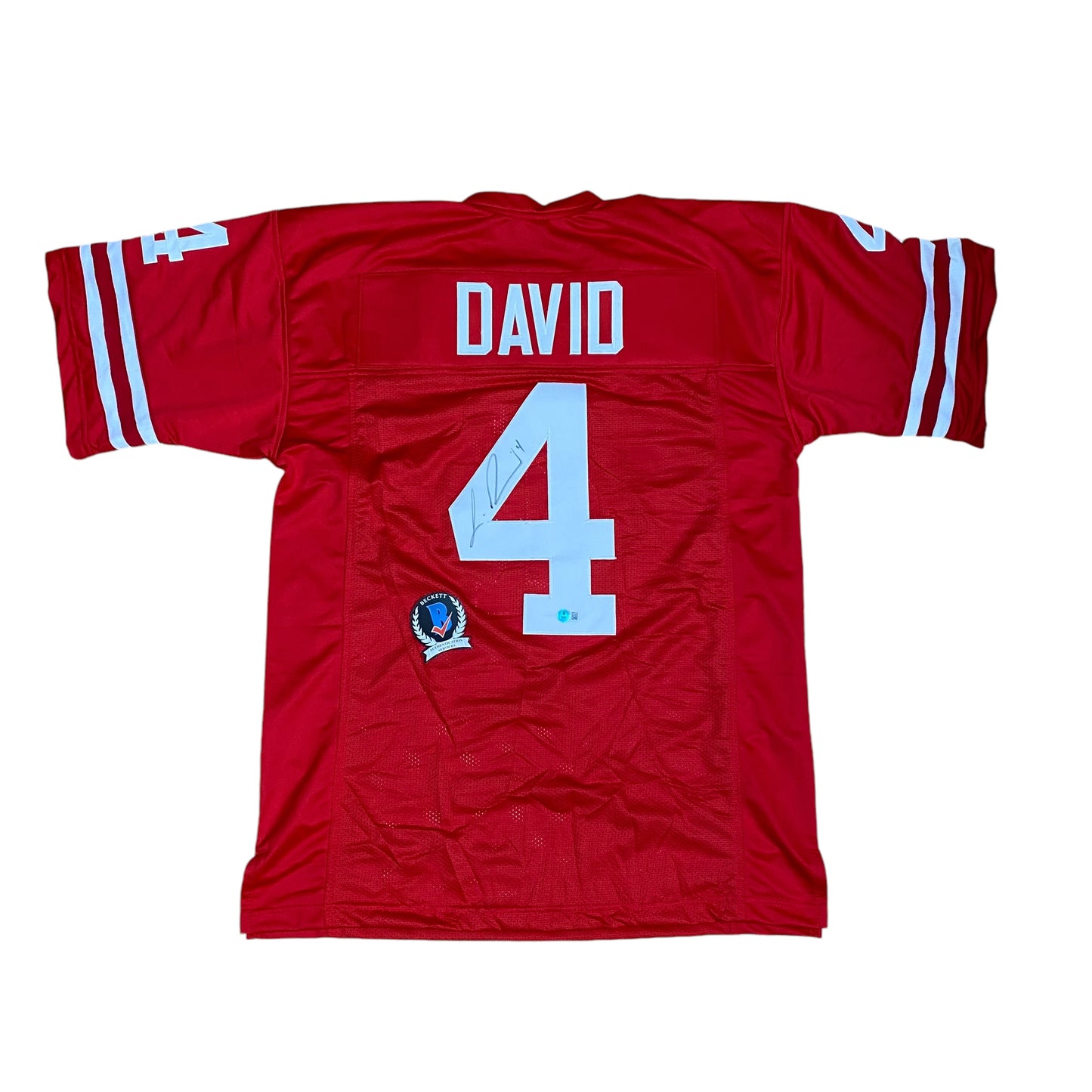 Lavonte David Signed #4 Stitched Jersey Nebraska Cornhuskers Style Red