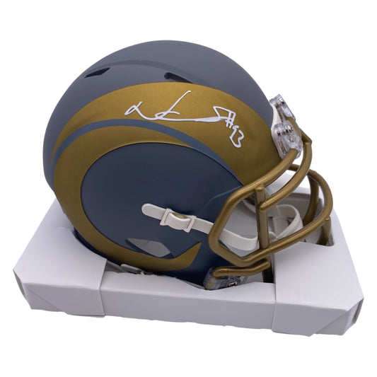 Ndamukong Suh Signed Los Angeles Rams Slate Alternate Speed Mini Helmet