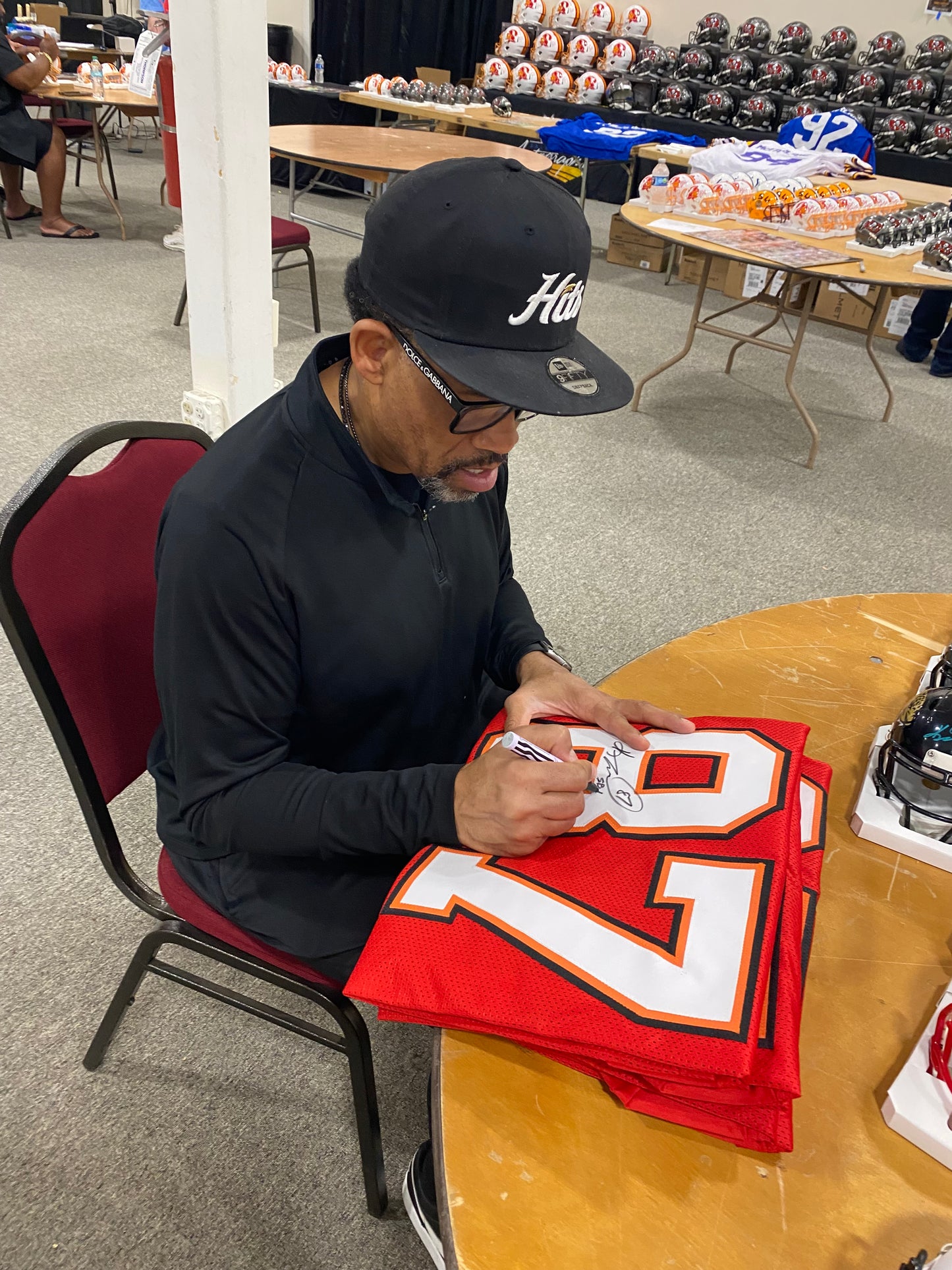 Keenan McCardell Signed Red #87 Stitched Jersey - Tampa Bay Buccaneers WR