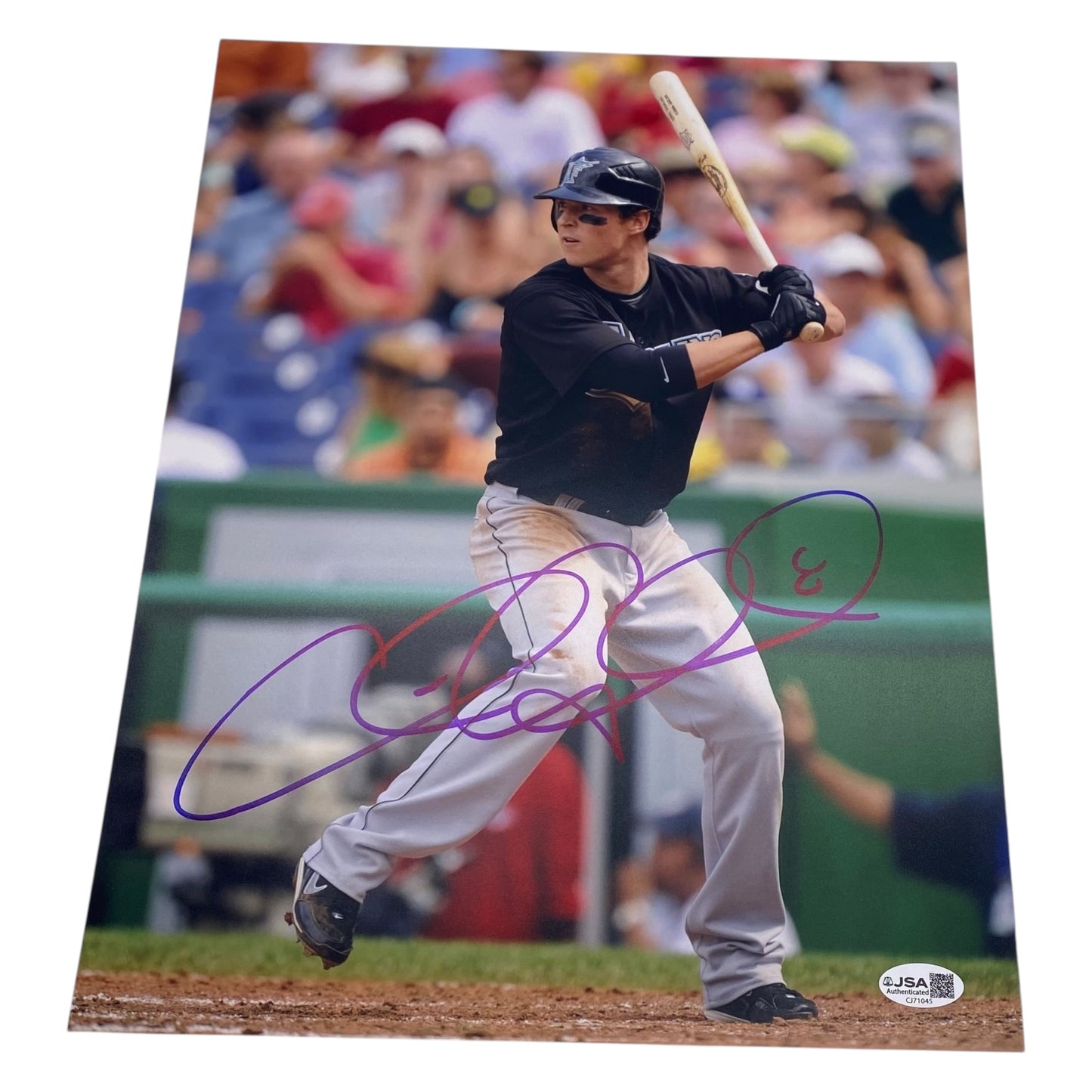 Chris Coghlan Signed Florida Marlins 11x14 Photo