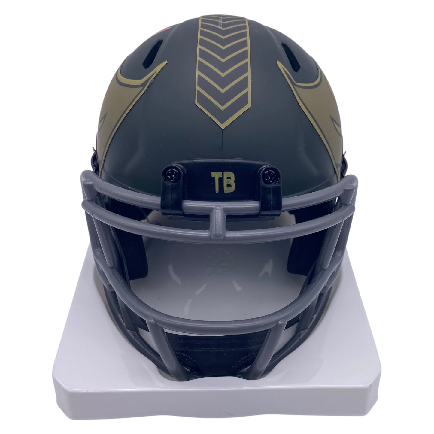 Baker Mayfield Signed Tampa Bay Buccaneers 2025 Salute To Service Alternate Speed Mini Helmet