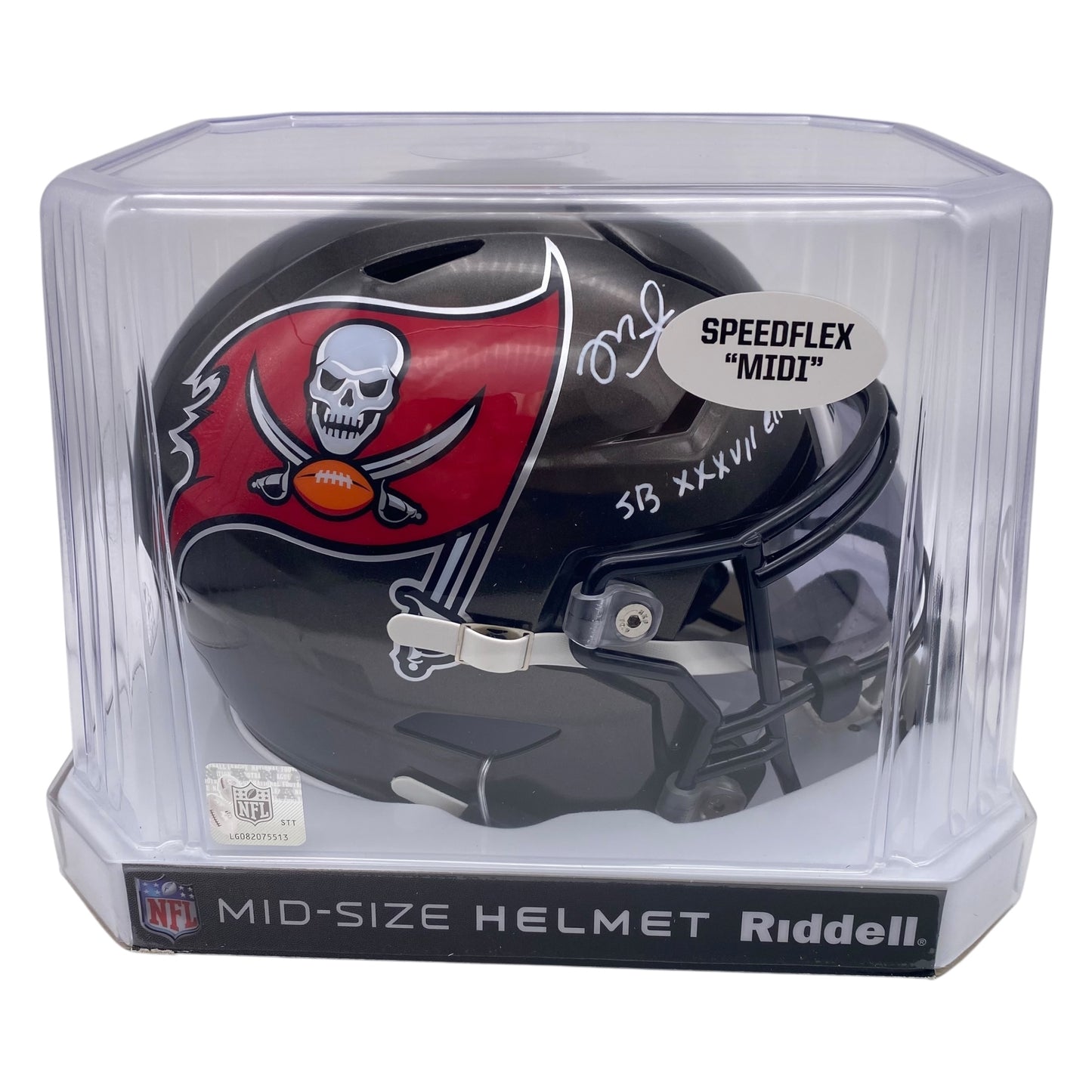 Mike Alstott SB XXXVII Champs Signed Tampa Bay Buccaneers MIDI Mid Size SpeedFlex Helmet