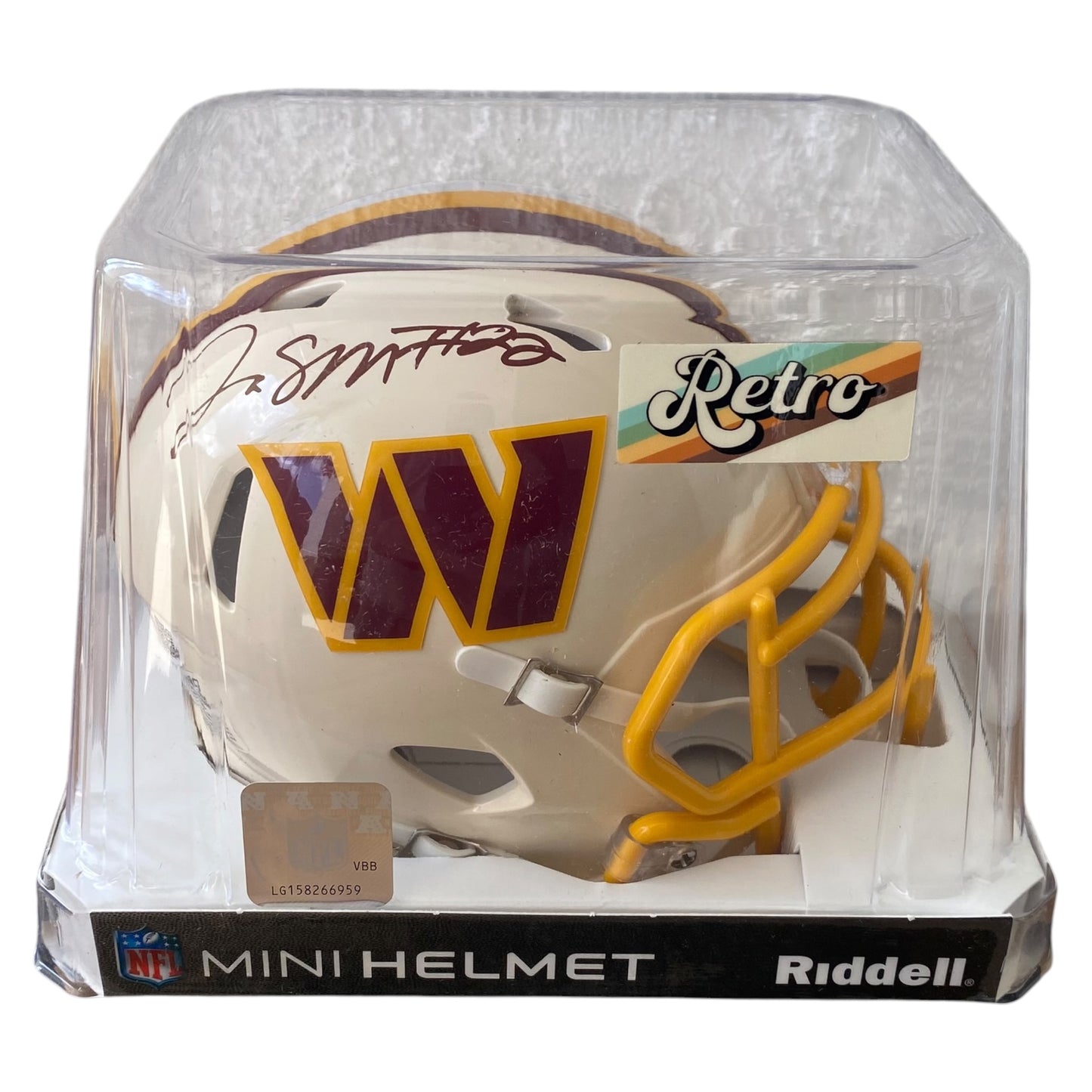 Jacory Croskey-Merritt Signed Washington Commanders Retro Alternate Mini Helmet