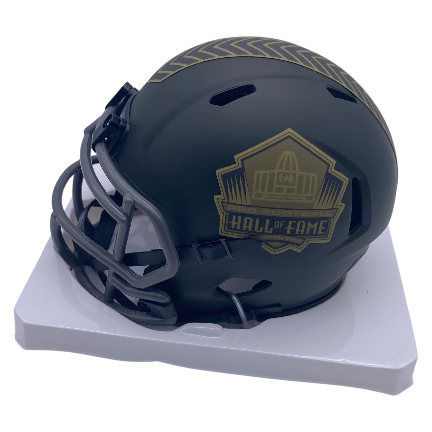 Ronde Barber Signed Tampa Bay Buccaneers Hall of Fame Salute To Service Alternate Speed Mini Helmet