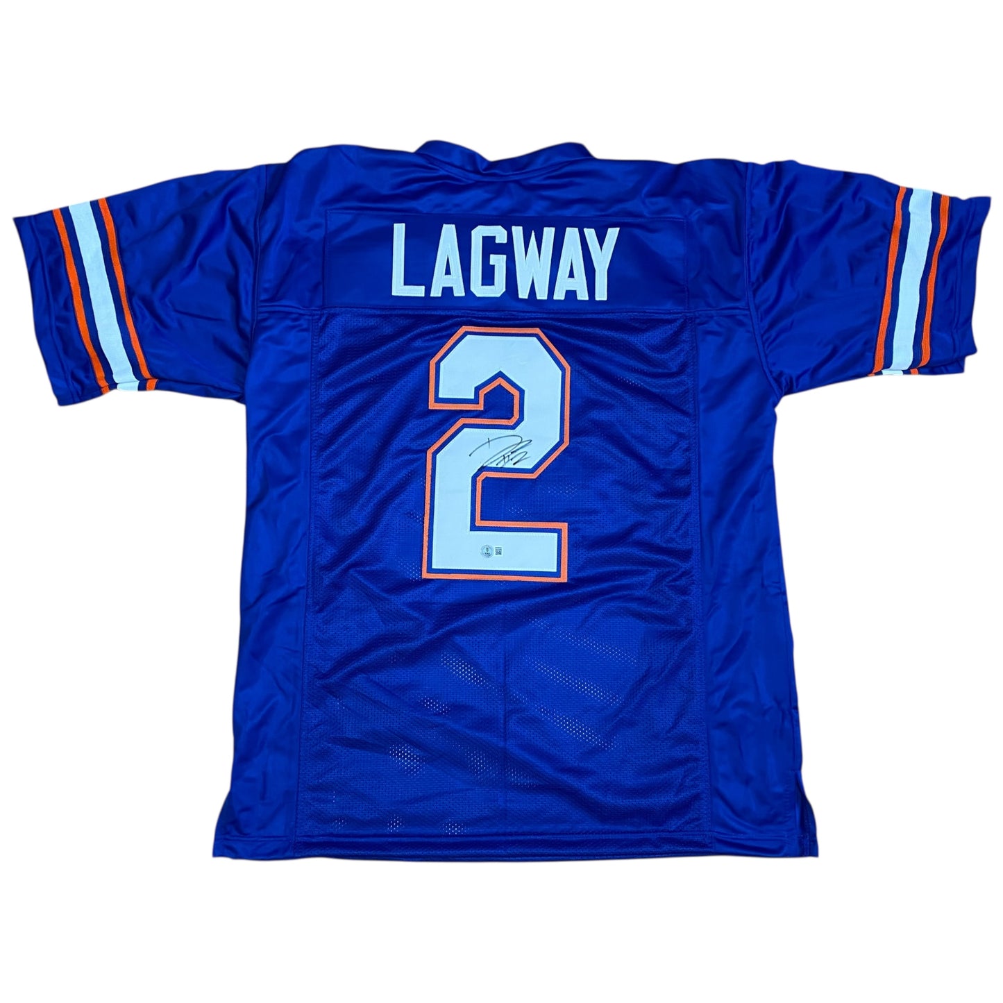DJ Lagway Signed #2 Stitched Jersey Florida Gators Style Blue