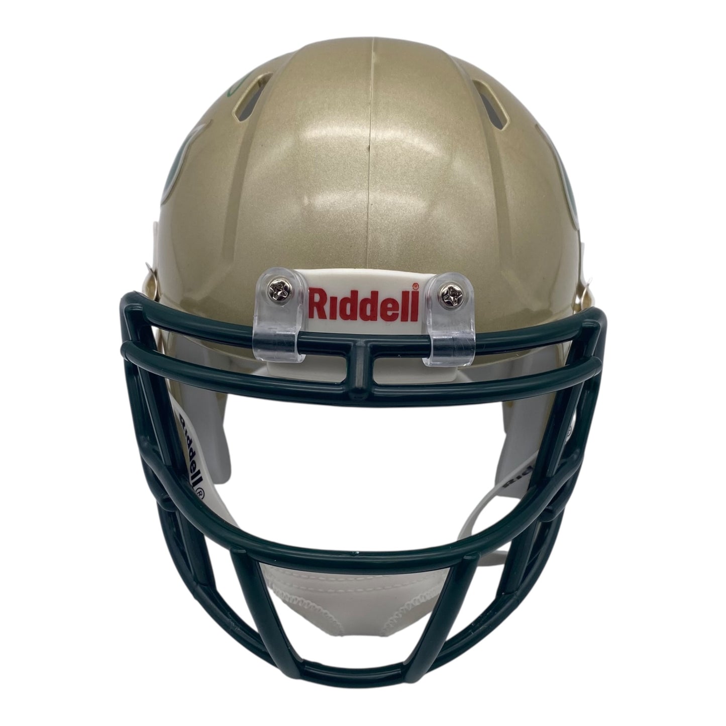 Brian Hartline Signed University of South Florida USF Bulls Gold Speed Mini Helmet