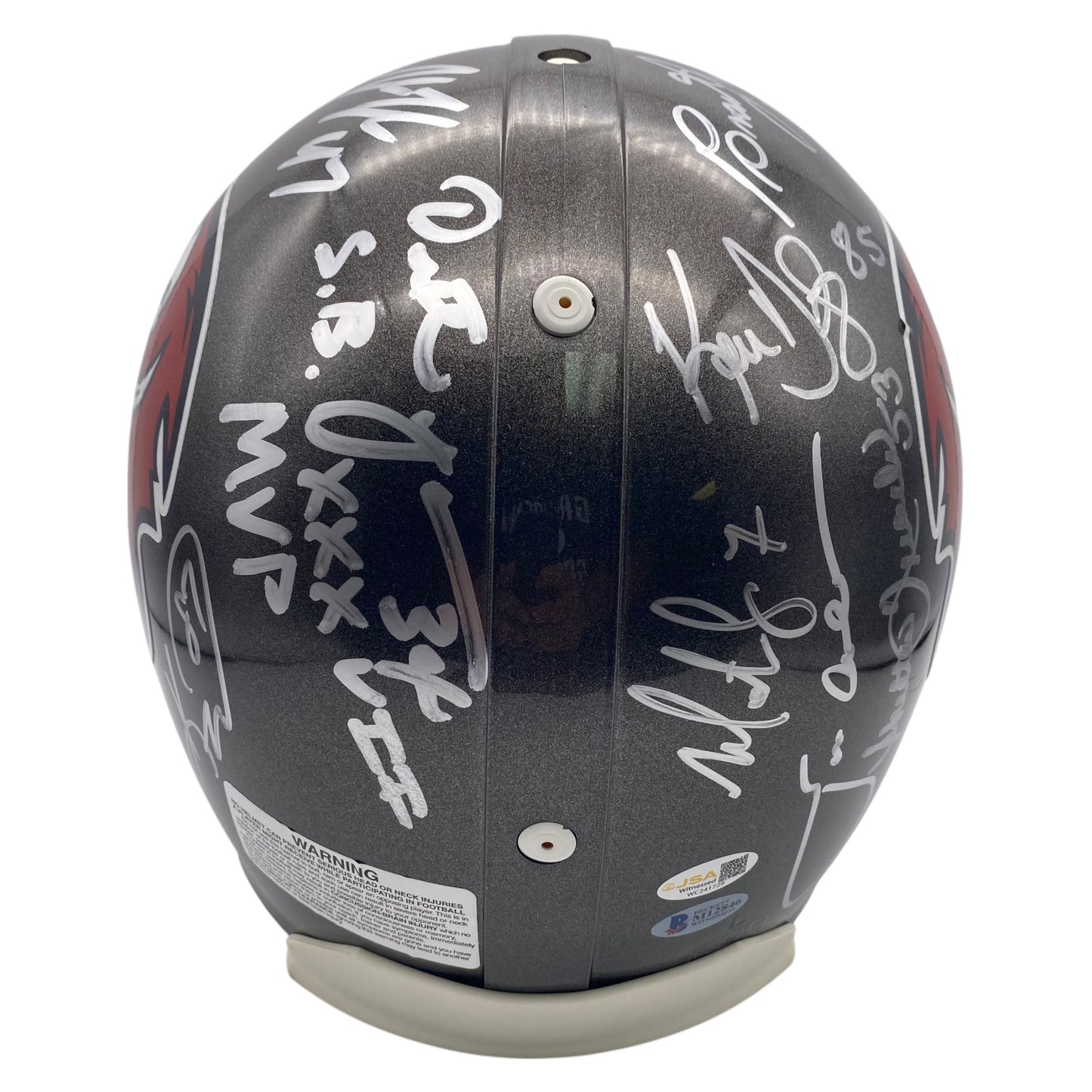 2002 Tampa Bay Buccaneers Full Size Authentic Super Bowl XXXVII Team Signed Helmet - 15 Autographs