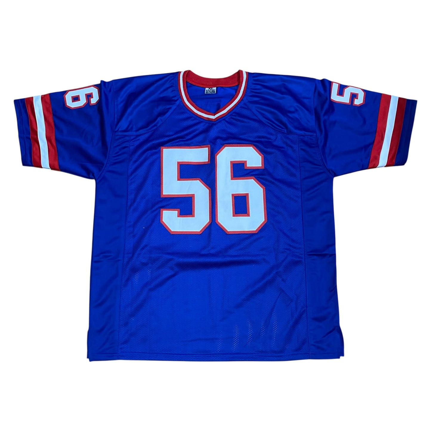 Lawrence Taylor "Bad Mother F---" Signed Blue #56 stitched jersey - New York Giants LB