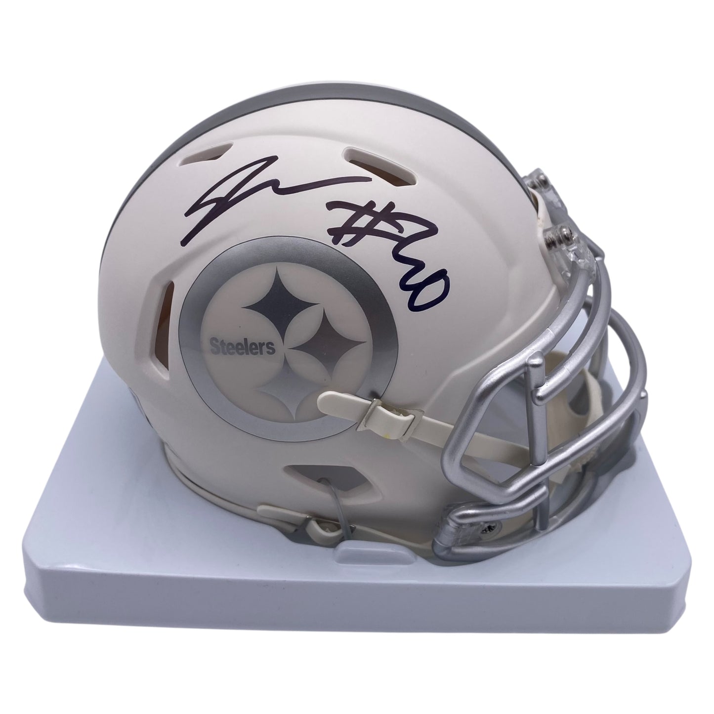 Jaylen Warren signed Pittsburgh Steelers Ice Alternate Speed Mini Helmet