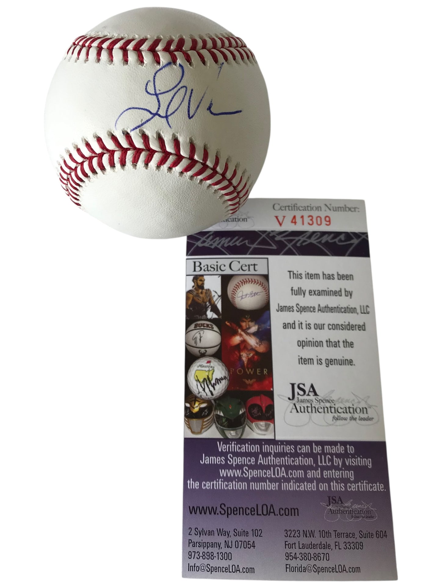 Lindsey Vonn Signed Official Major League Baseball