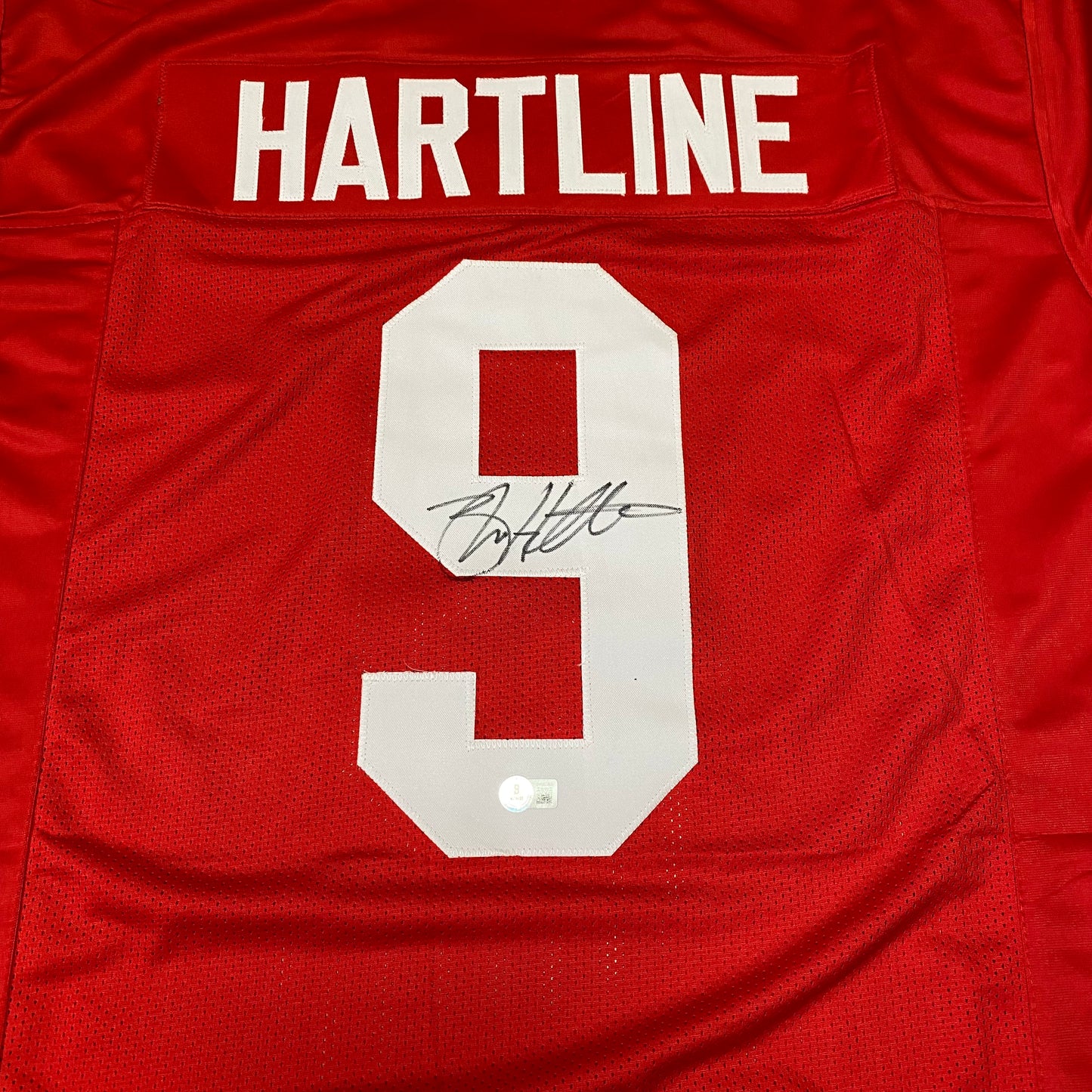 Brian Hartline Signed Red #9 Jersey - Ohio State Buckeyes Receiver