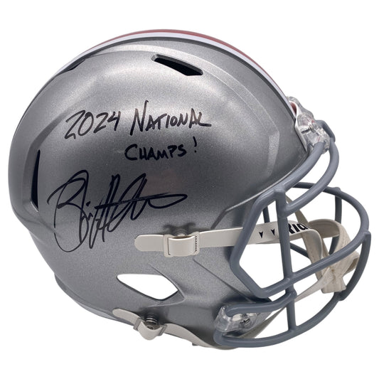 Brian Hartline Signed Ohio State Buckeyes Speed Full Size Helmet
