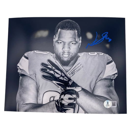 Ndamukong Suh Signed Detroit Lions 8x10 Photo