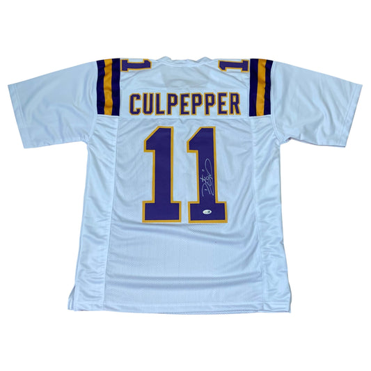 Daunte Culpepper signed White #11 stitched jersey - Minnesota Vikings QB