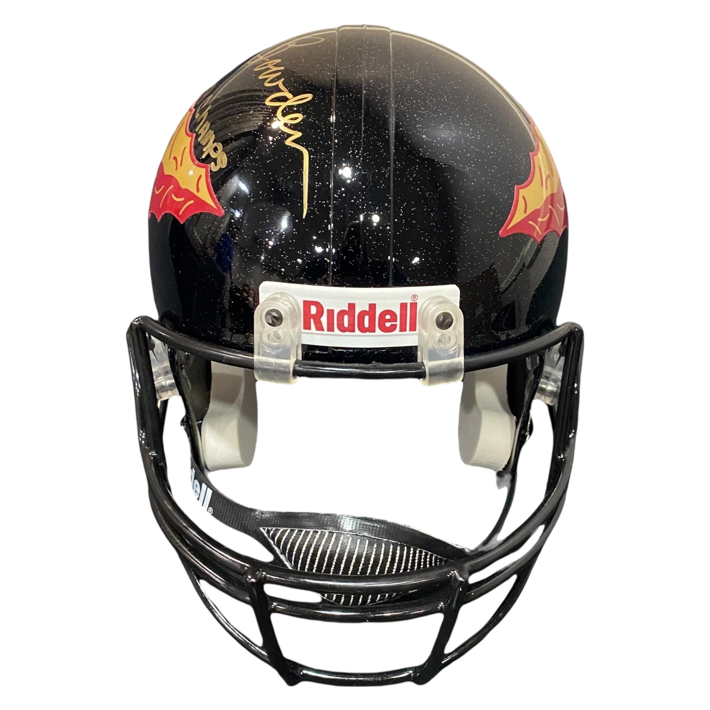 Coach Bobby Bowden and Peter Warrick 1999 National Champs Signed Black Florida State Seminoles Full Size Replica Football Helmet