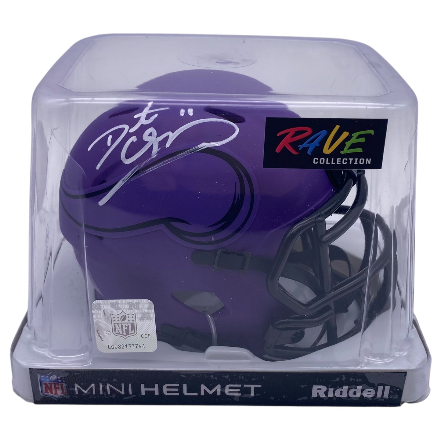 Daunte Culpepper Signed Minnesota Vikings Rave Alternate Speed Mini Helmet