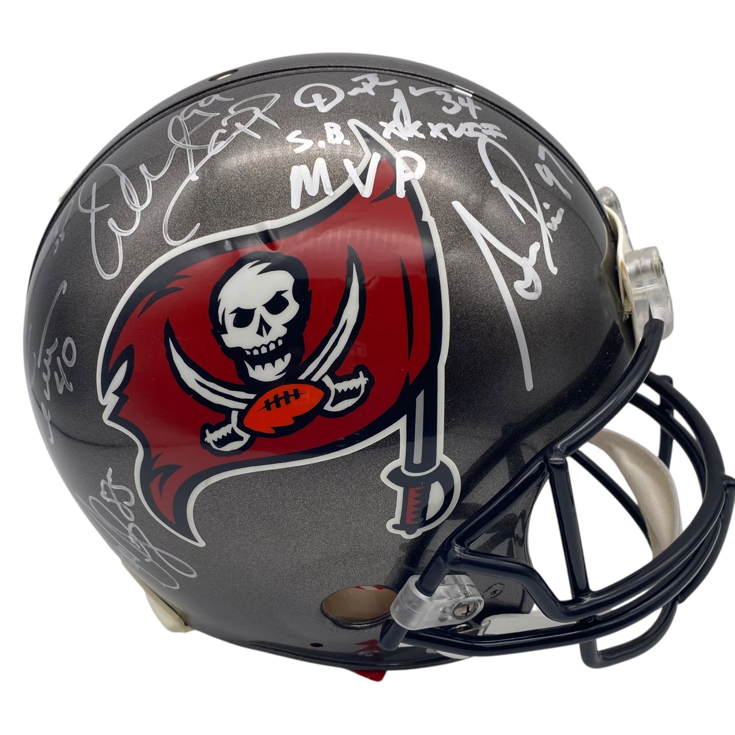 2002 Tampa Bay Buccaneers Full Size Authentic Super Bowl XXXVII Team Signed Helmet - 15 Autographs
