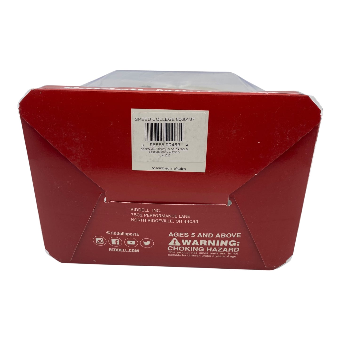 Brian Hartline Signed University of South Florida USF Bulls Gold Speed Mini Helmet