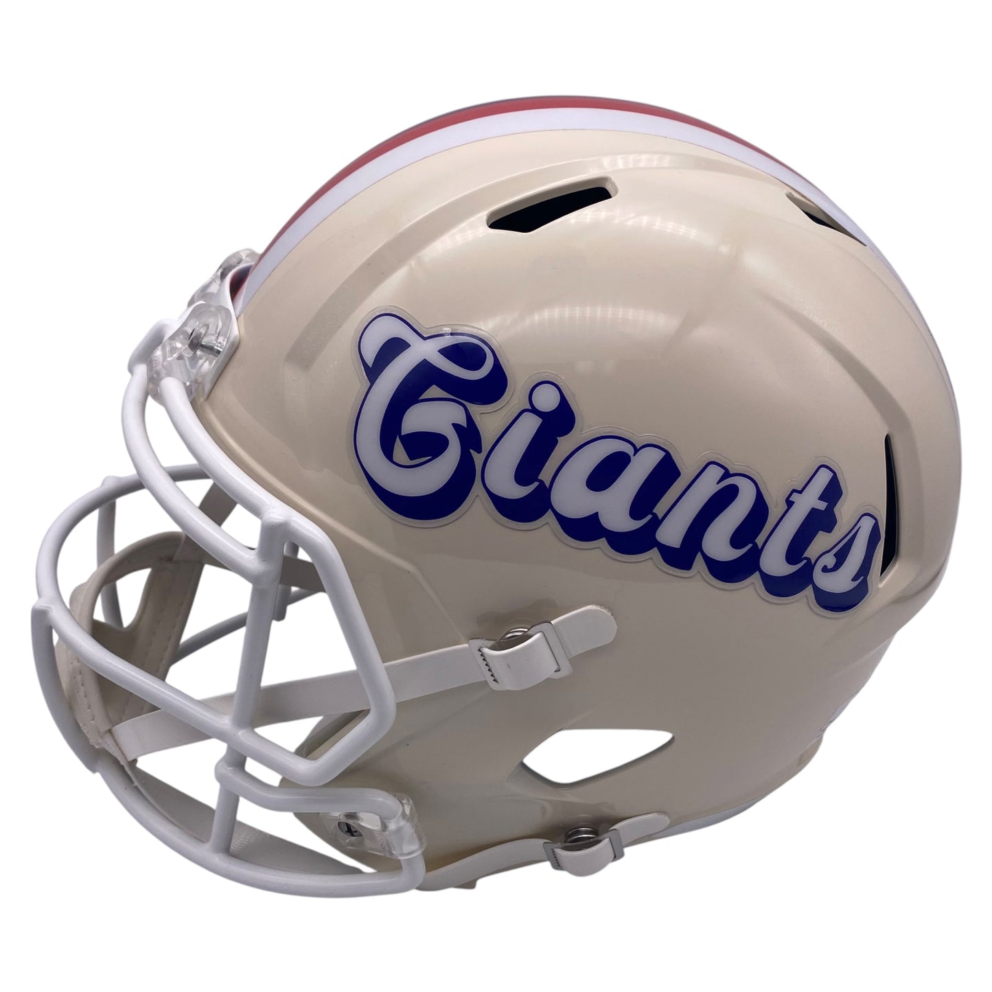 Mark Bavaro Signed New York Giants Retro Alternate Full Size Speed Football Helmet