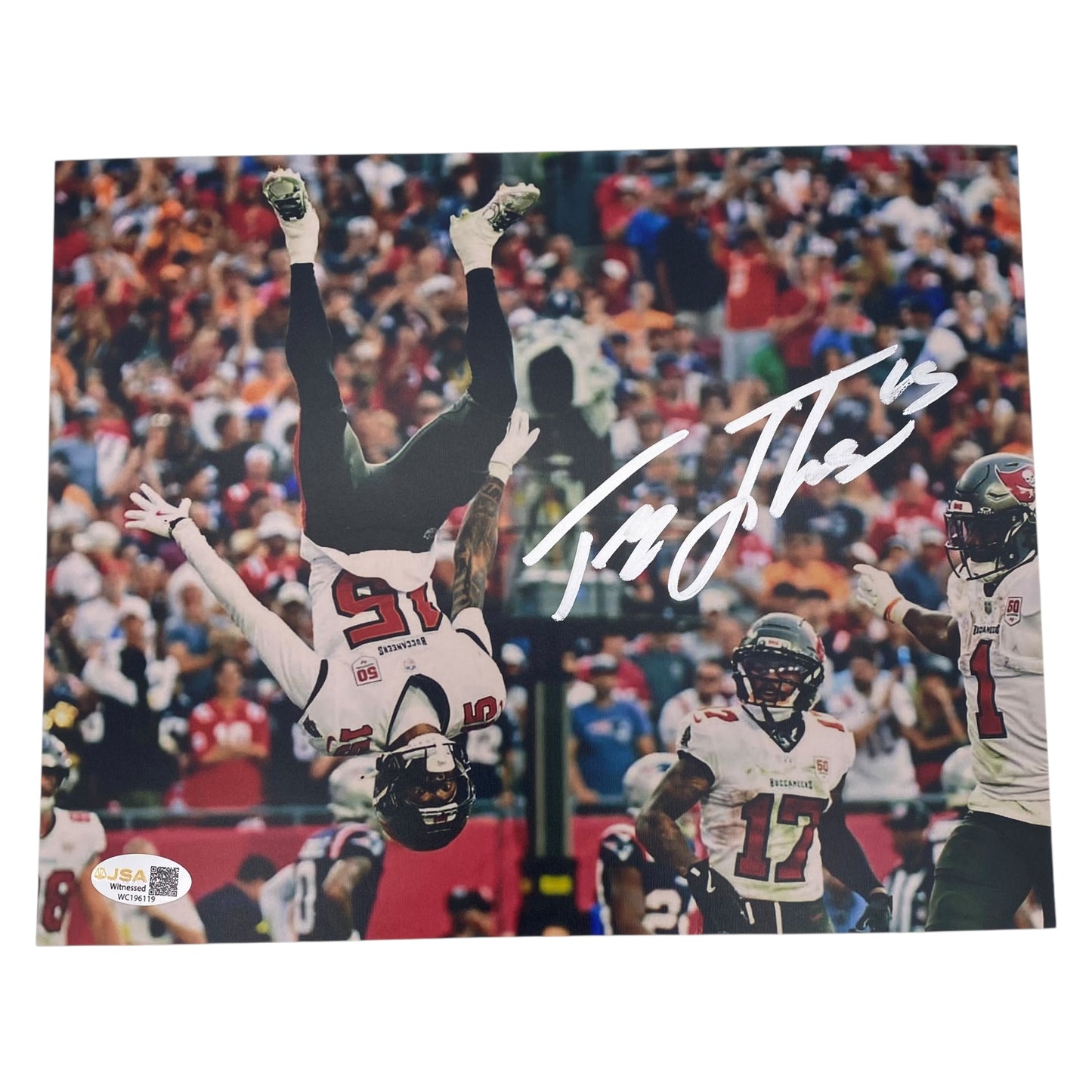 Tez Johnson Signed Tampa Bay Buccaneers 8x10 Photo