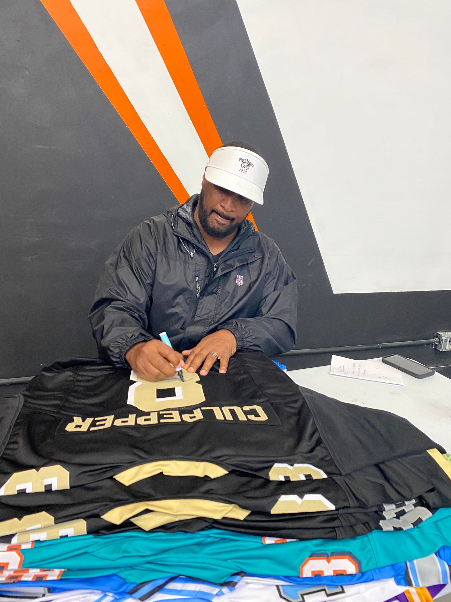 Daunte Culpepper signed Black #8 stitched jersey - UCF Knights QB