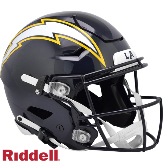 Ladd McConkey Signed Los Angeles Chargers 2025 On Field Alternate Speedflex Authentic Full Size Football Helmet