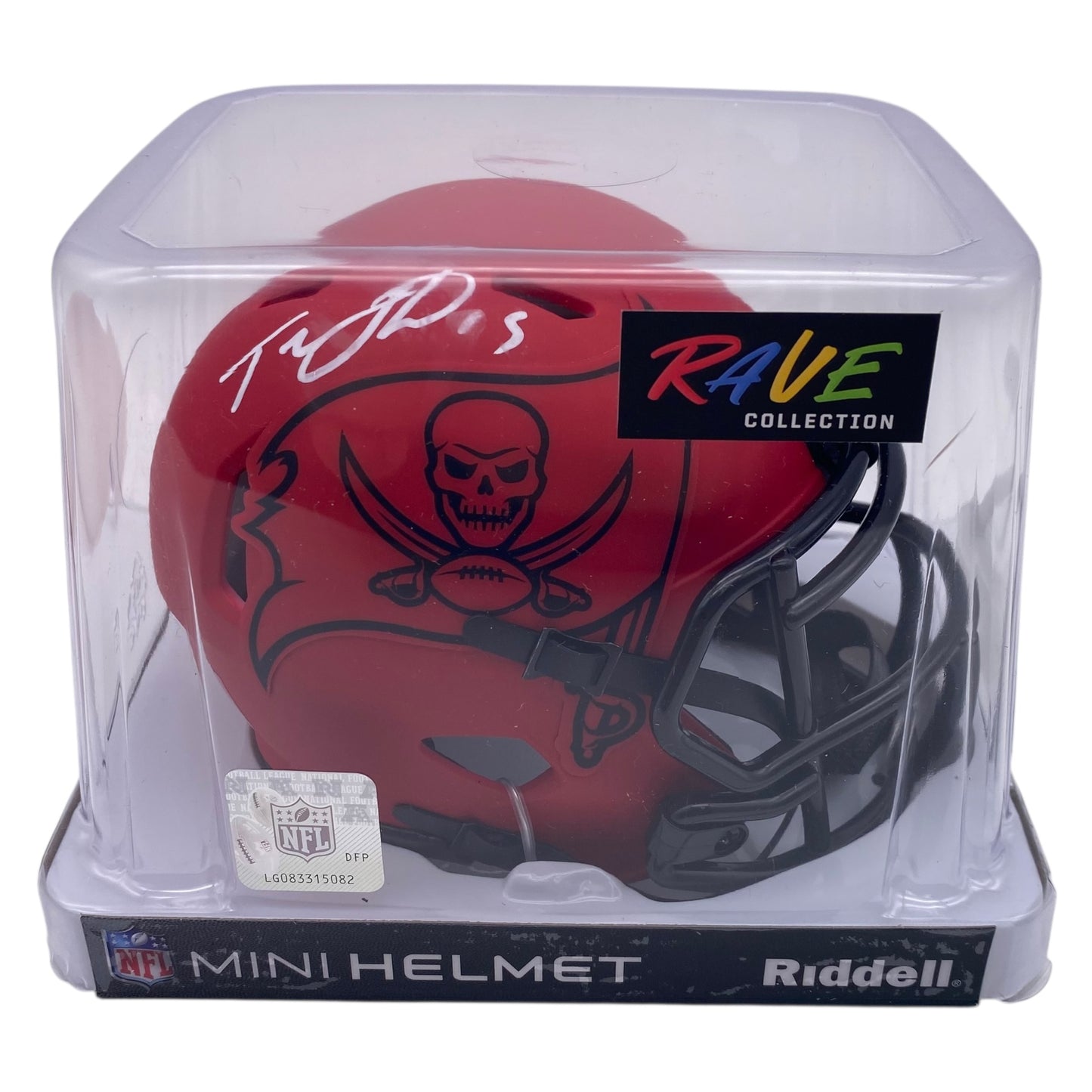 Tez Johnson Signed Tampa Bay Buccaneers Rave Alternate Mini Helmet
