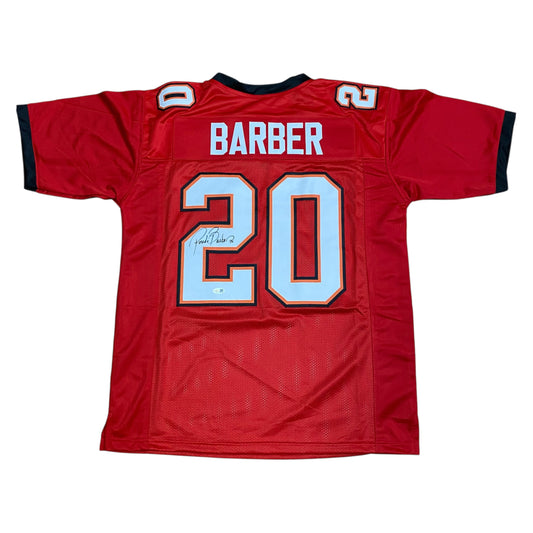 Ronde Barber Signed Red #20 Stitched Jersey - Tampa Bay Buccaneers DB