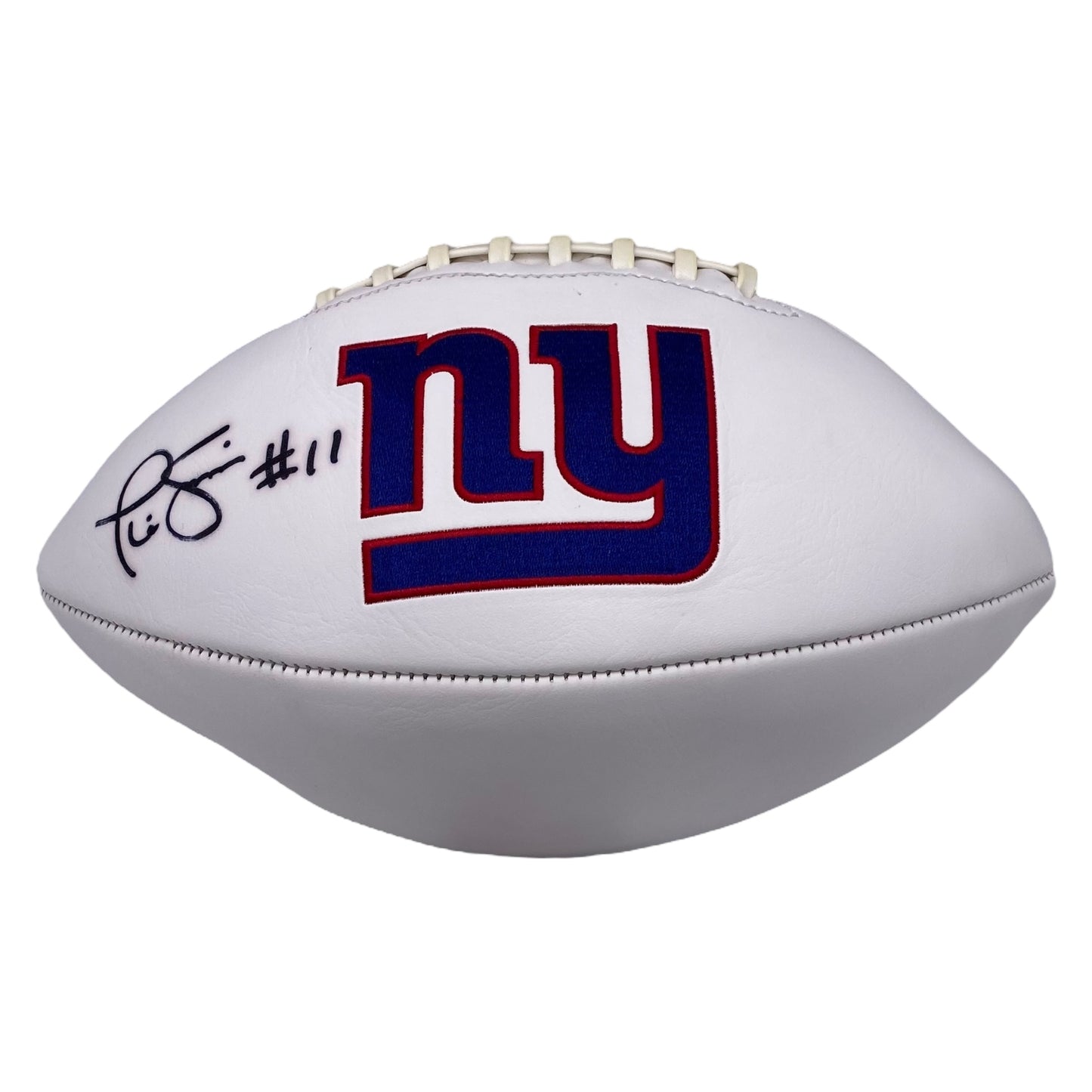 Phil Simms Signed New York Giants Logo Football
