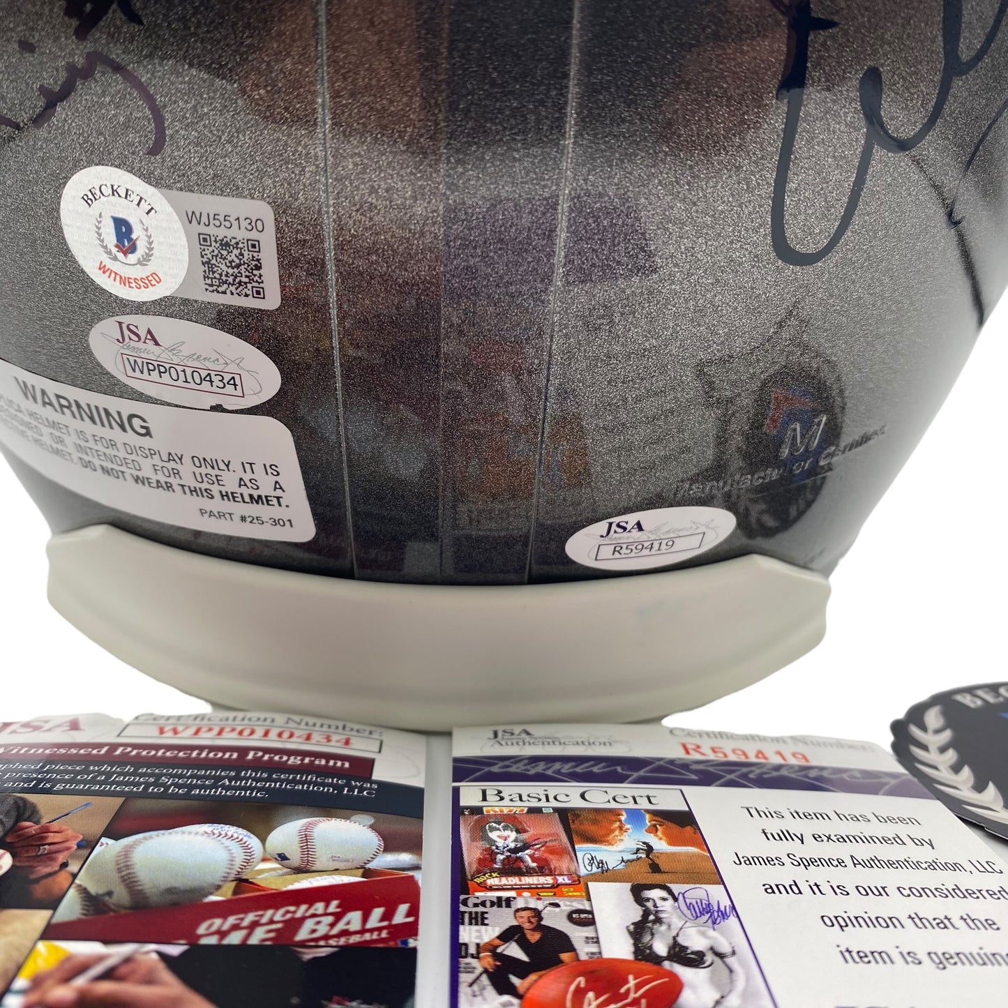 2002 Tampa Bay Buccaneers Full Size Deluxe Replica Super Bowl XXXVII Team Signed Helmet - 15 Autographs