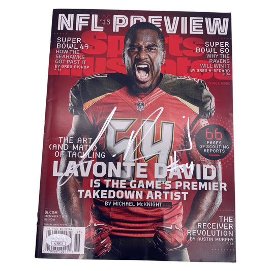 Lavonte David Signed Tampa Bay Buccaneers Sports Illustrated Full Magazine