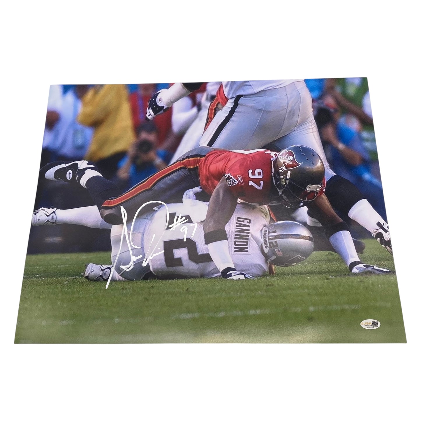 Simeon Rice Signed Tampa Bay Buccaneers 16x20 Photo