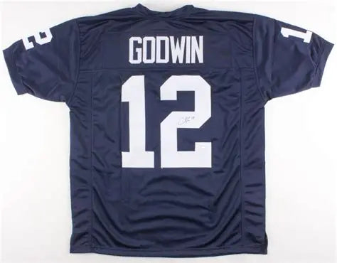 Chris Godwin Signed #12 Stitched Navy Jersey Penn State Style