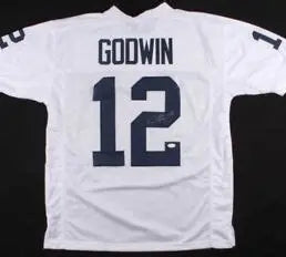 Chris Godwin Signed #12 Stitched White Jersey Penn State Style